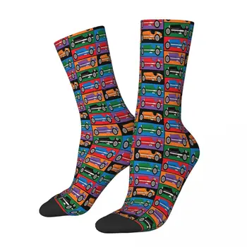 Реколта чорапи в стил състезателен автомобил в стил Поп-арт, Мъжки И Дамски Пролетни Чорапи В стил хип-хоп