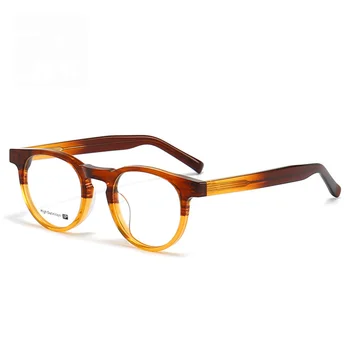 Ретро Рамки за очила от амониев ръчно изработени, Мъжки оптични очила с високо качество, Реколта очила по рецепта, дамски слънчеви очила