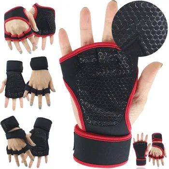 Ръкавици за практикуване на тренировките с тежести за мъже и жени, Фитнес, спорт, Културизъм, фитнес Зала, Фитнес зала, Защитни ръкавици за ръцете, китките и дланите