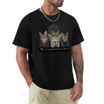 Свръхестествена тениска, потник, однотонная тениска, къса тениска, мъжки тениски с изображение