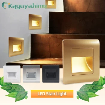 Сензор Kaguyahime PIR LED-Вградени, с монтиран на стената лампа Лестничный Лампа Степенна лампа на Стълба AC110V 220V, с монтиран на стената лампа, Коридор, Домашно Осветление Движение