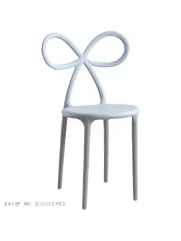 Скандинавски Пластмасов стол за Хранене, модерна проста окото с облегалка, Червен Ресторант, Магазин за Чай с мляко, Тоалетка за Креативни Момичета, Стол за грим