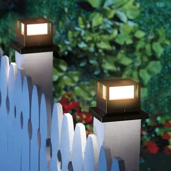 Слънчеви действие Лампа Портата на Оградата Двор колоната на Светлината Стълб IP54 Водоустойчивый На открито Водоустойчивый