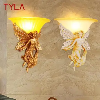Стенен лампа TYLA Modern Angel LED Creative Devise от смола, стенни лампи за дома, хол, спалня, коридор, лампа