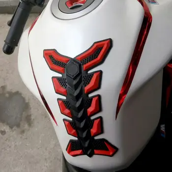 Стикер на резервоар на мотоциклет, 3D гумена тампон върху горивния резервоар, рибена кост, стикер на горивния резервоар, етикети