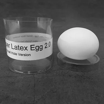 Супер Латексово яйце 2.0 - Версия с малък отвор за сценични трикове Вече яйце, Магия, Илюзия, Аксесоари за трикове, Забавни играчки-вицове