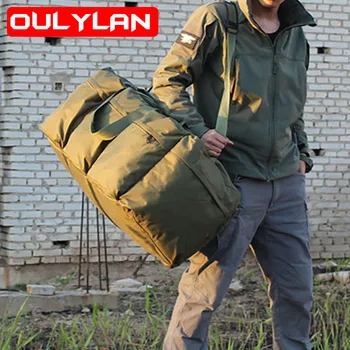 Супер капацитет 100л, Военна Тактическа чанта за багаж, Големи пътни чанти на рамо, Раница, чанта за палатки на открито, Водоустойчив