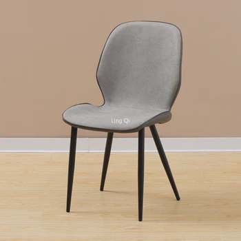 Съвременните Скандинавски, Трапезни Столове С черни метални крака, Сиви Уникални Столове за всекидневна, за възрастни, за Еднократна употреба предмети от бита