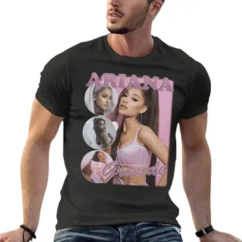 Тениска Ariana Grande с принтом размер Оверсайз, мъжки облекла от 100% памук, градинска облекла, потници в големи размери, тениска