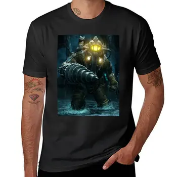 Тениска Bioshock 2, тениски с графичен дизайн, мъжки дрехи, мъжки памучни ризи