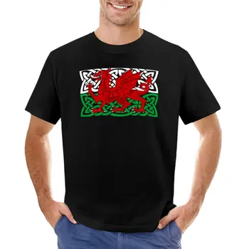 Тениска Y Ddraig Goch, изработени по поръчка, реколта тениска мъжка тениска