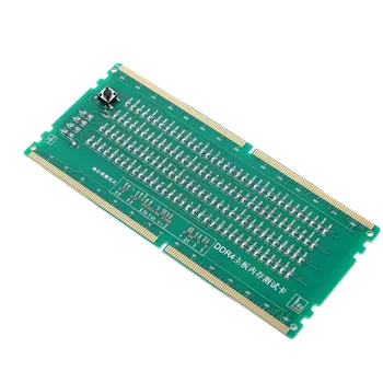 Тестова карта на DDR4 оперативна памет, Слот за памет, Led Анализатор за Ремонт на дънна платка за десктоп, Тестер
