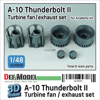 Турбинен вентилатор DEF A-10 Thunderbolt II / набор от отработени струйници - (за Academy 1/48)