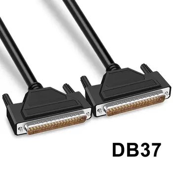 Удлинительный кабел DB37 от Мъжете към Мъжете от Жените На 2-Ред 37-пинов Кабел за пренос на данни db37 Високоскоростен Экранированная Проводна Линия за Компютърен Скенер Moden