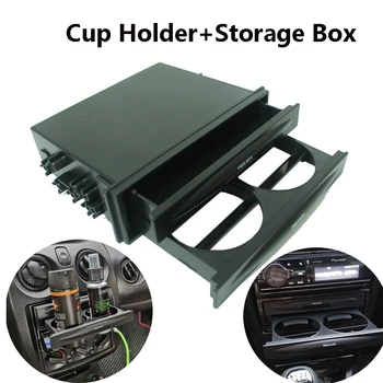 Универсален Автомобилен CX-28, двоен 2 Din радио, Ръчен държач за напитки, Кутия за съхранение