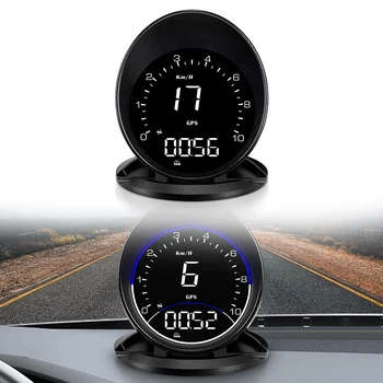Универсален Автомобилен GPS навигатор HUD, богат на функции за измерване на скоростта, интелигентна led дисплей с висока разделителна способност, аларма за превишаване на скоростта, Автомобилна електроника