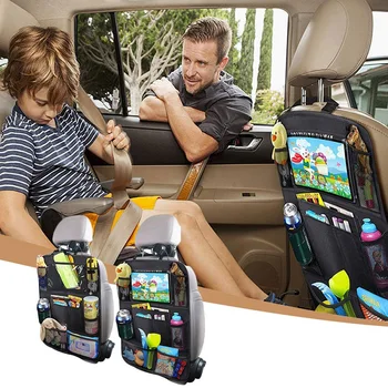 Универсален автомобилен организатор на облегалката на седалката, чанта за съхранение с множество джобове, стойка за таблет, аксесоари за интериор на автомобили, почистване