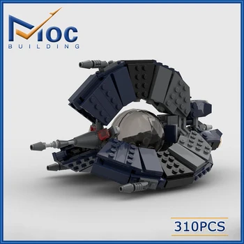 Филм на военна серията Droid Tri Space Fighter творчески идеи Модел градивен САМ космически кораб, монтаж на тухли, играчки MOC-62997