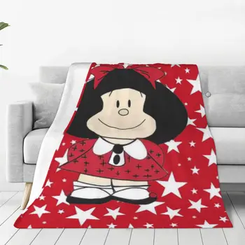 Фланелевое флисовое одеяло Mafalda За деца, тийнейджъри, Възрастни, Меко и Приятно Топло Пушистое