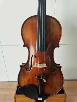 Цигулка Master 7/8, 1 бр., задната част от пламенеющего клен, горни от смърч, приятен звук, ръчно изработени, K3175