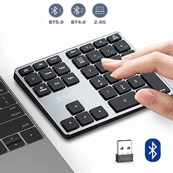 Цифров панел Bluetooth, безжична цифрова клавиатура БТ, мултифункционални устройства, акумулаторна на цифровия панел USB, C, 35 клавиши, за разширяване на финансовите отчети