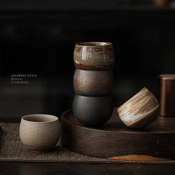 Чаена чаша ръчно изработени от груба Керамика в Японски Стил, Аксесоари за Чай прибори Кунг-фу, Реколта Чаена чаша от Гранитогрес, Древните Единични Чаши
