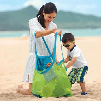Чантата е Много Голяма Мрежа чанта За съхранение на Дреболии На открито Окото Плажна чанта Класическа Модерна чанта за съхранение на детски играчки за плуване Нова