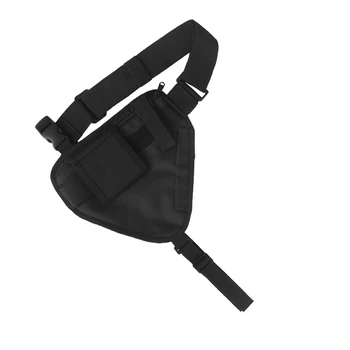 Черна Регулируема нагрудная чанта - Няколко чанти за тактически и улични дрехи Външна употреба, Тъканно Функционална нагрудная чанта