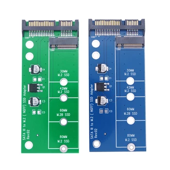 Четец на карти памет, твърд диск SATA3 6G Card M. 2 NGFF Конвертор 2,5 Инча M2 SATA Странично SSD Адаптер Поддържа 2230/42/60/80 M. 2 SSD