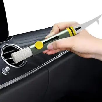 Четка за почистване на вентилационните отвори на автомобила с предпазни чук Автоматични четки за обяснения екстериор интериор За въздуховода приборных панели за набиране на средства
