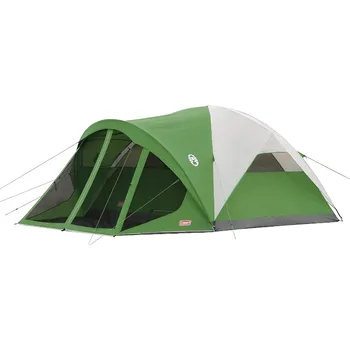 Экранированная палатка за къмпинг DZQ на открито с просторен интериор включва дъждобран, чанта за пренасяне, лесна инсталация и экранированную веранда