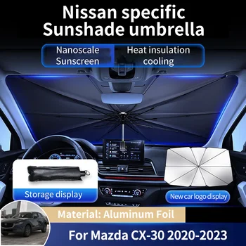 за Mazda CX-30 CX30 DM 2020 ~ 2023 Автомобили Защита От Слънцето От Алуминиево Фолио, Чадър, Защита на Предното Стъкло, Козирка, Чадър, Летен Интериор