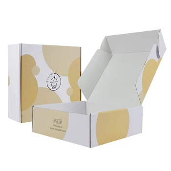 индивидуален дизайн на Едро, луксозен, изискан индивидуален подарък, плисирани жълта опаковъчна кутия за доставка