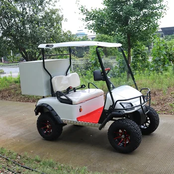 продава се топла с 2-местна мини-количка за голф с електрически или газов задвижване на конкурентни цени