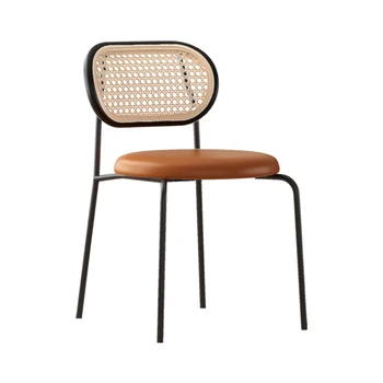стол от ратан на терасата, минималистичен стол muebles, модерна луксозна мебел за хранене, шезлонг