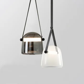 съвременните модерни led таван, висящи осветителни тела, полилей spider черна желязна тел стъклена кутия лампа с модерен стъклен окачен лампа
