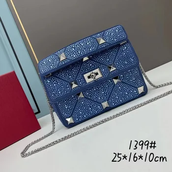 2023, Нова Луксозна многофункционална чанта за през рамо в стил Ретро Мини с диаманти, Прекрасна зала 2023