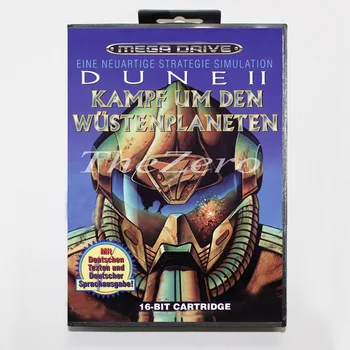 Dune 2 с кутия за 16-битова игра на карти MD за MegaDrive/Genesis JAP/EU-US Shall Castleof
