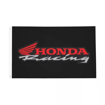 Състезателни знамена на Honda, устойчиви на избледняване, Банер за моторните състезания, 2 люверса, Подвесное украса 3x5 фута